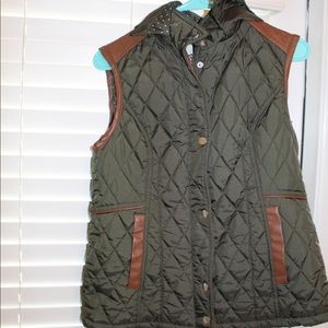 Forest Green, Hooded, Altar’d State Vest.